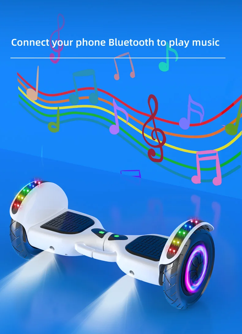 Best Price Hoverboard Scooter with LED Lights & Bluetooth Many Colors Available Self-balancing Scooter