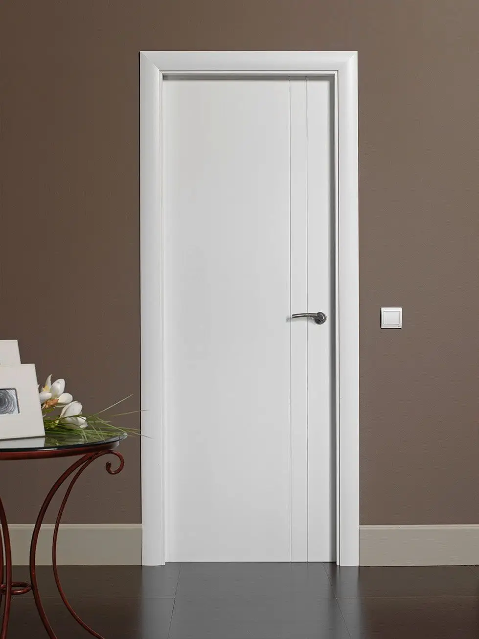 Internal High Class Apartment Flush Doors Teak Wooden Doors With Lock