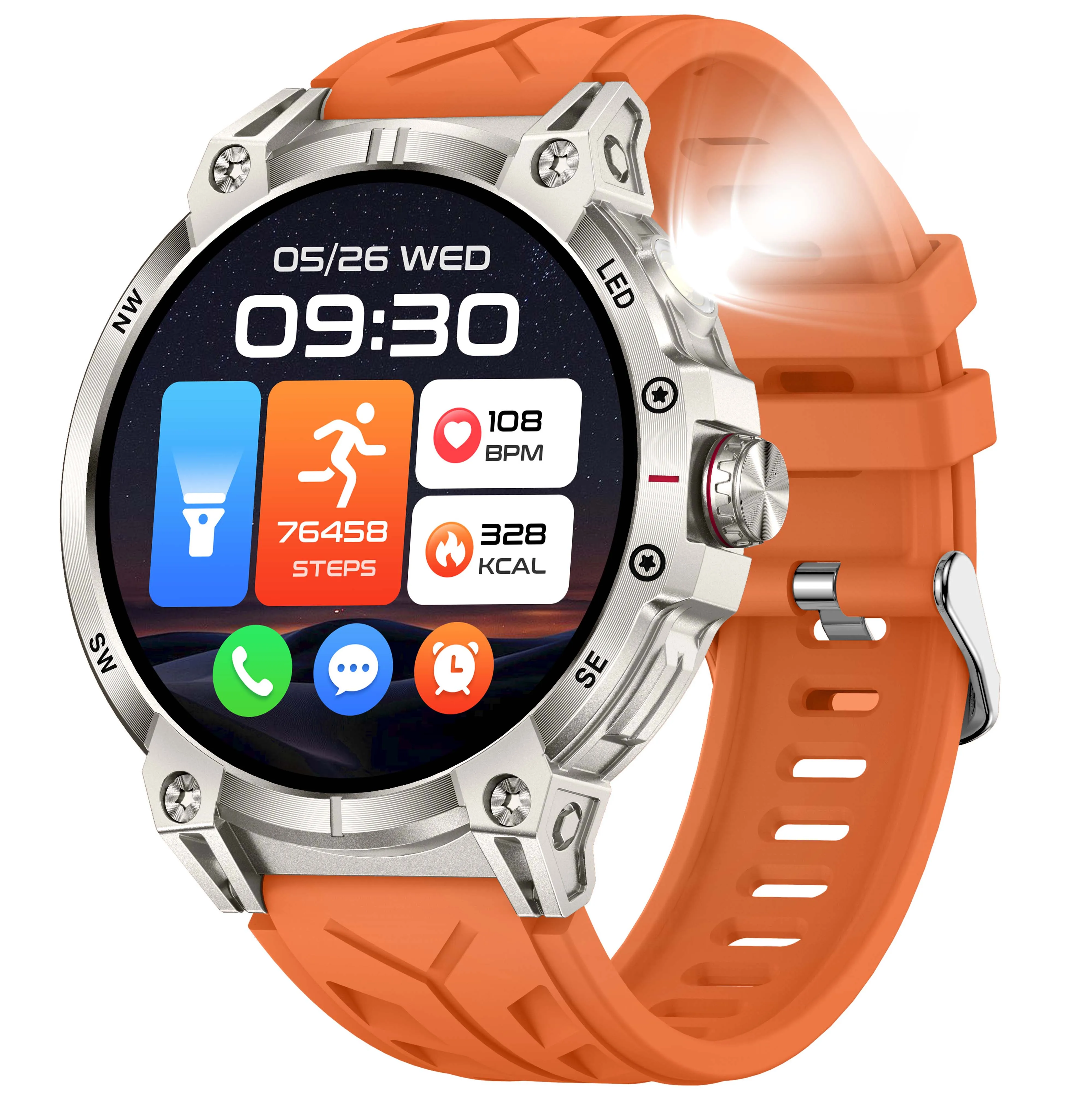 VALDUS Blood Pressure Monitoring Heart Rate Monitoring 760mAh Battery Waterproof Smartwatch Weather Forecast VS19 Smart Watch