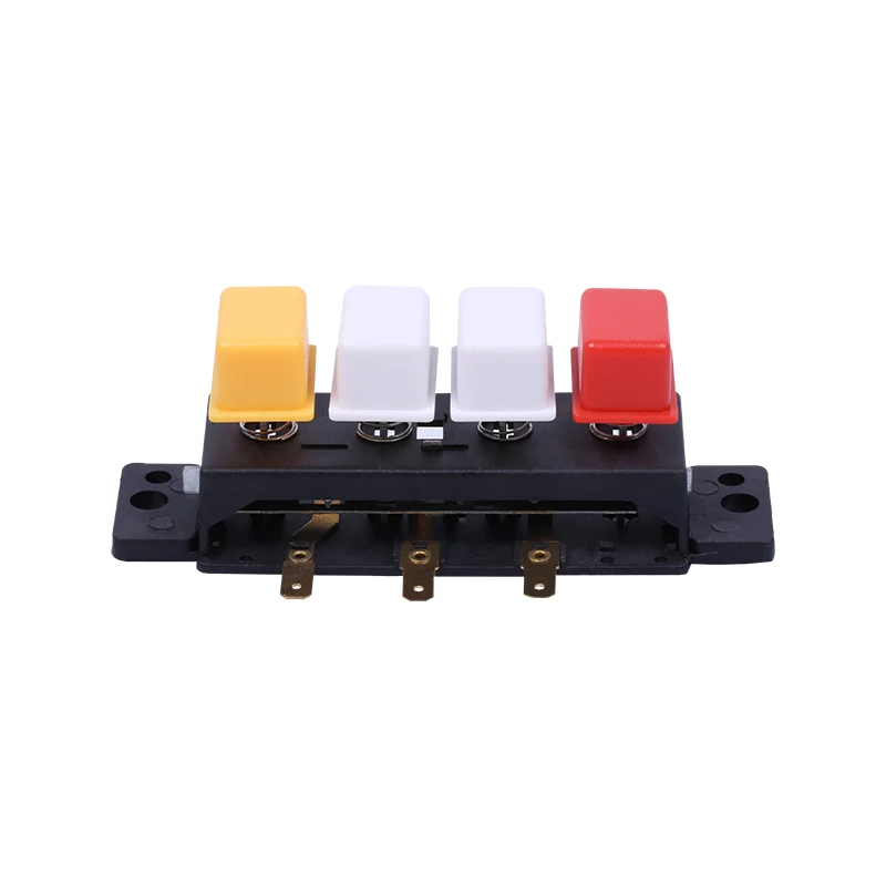 5 Keys Range Hood Keyboard Switch Plastic Brass Electronic Inserting Wire Type 3A Max. Current 250V Max. for Home Appliance