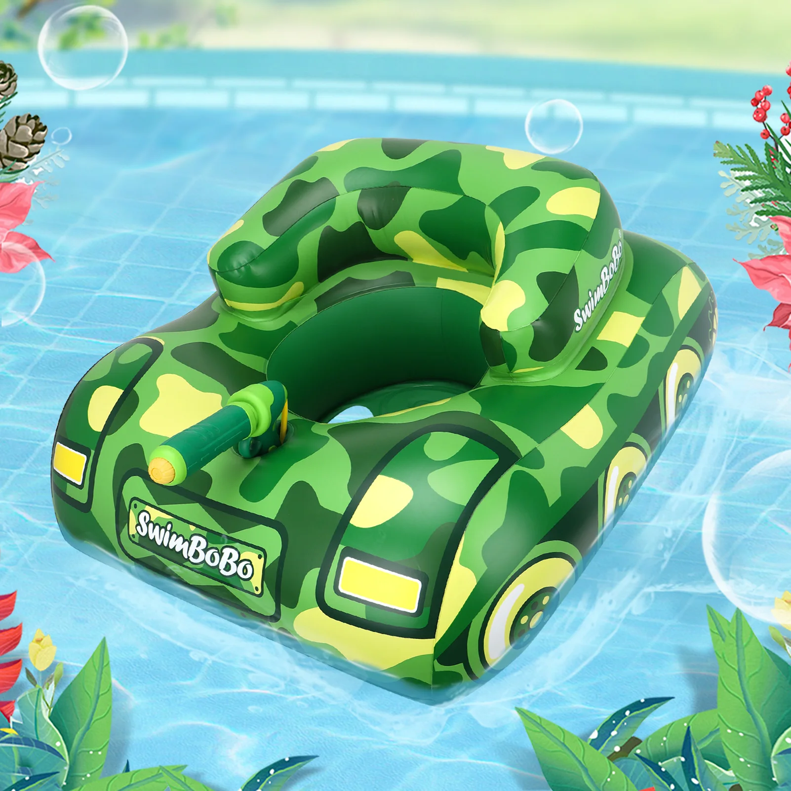 Bouée De Natation Gonflable Bébé Avec Siège – Réglable Et Sécurisée, Pour Enfants De 6 à 36 Mois, Max 10,9 Kg