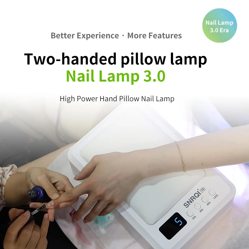 T8 Pro and Beyond UV Curing Lamp for Nails Gel Extention With PU Leather Hand Pillow