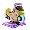 Yellow 3d game motorcycle