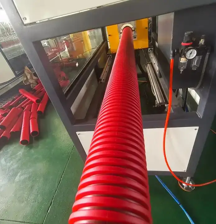 Zhongsu Customized Hdpe Double Wall Corrugated Pe Drainage Pipe Extruder Machine Dwc Pe