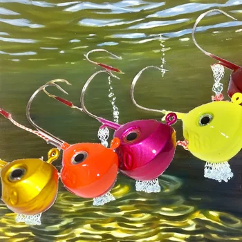 WHYY WHYY-3 120g Lead Jig Head Double Hook with 3D Eyes for Marlin & Pike Freshwater & Saltwater Fishing – Metal Jig – view 3