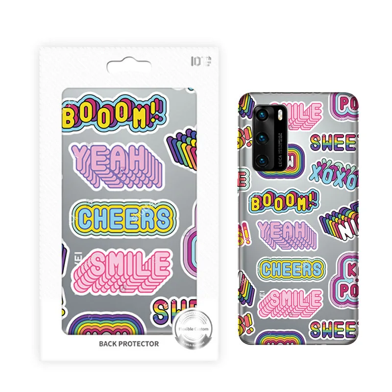 3D Красивая полупрозрачная пленка для тиснения задняя из ПВХ режущих машин сырье наклейка на заднюю крышку мобильного