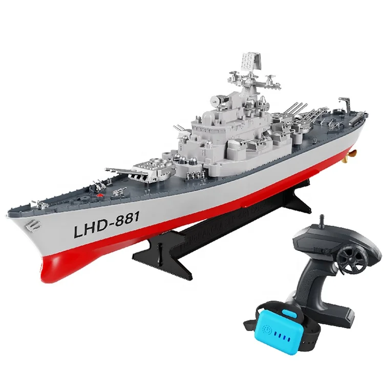 EMUKOEP Bateau De Guerre Télécommandé 2,4 GHz – Navire Haute Performance Pour Batailles Aquatiques – Dès 6 Ans