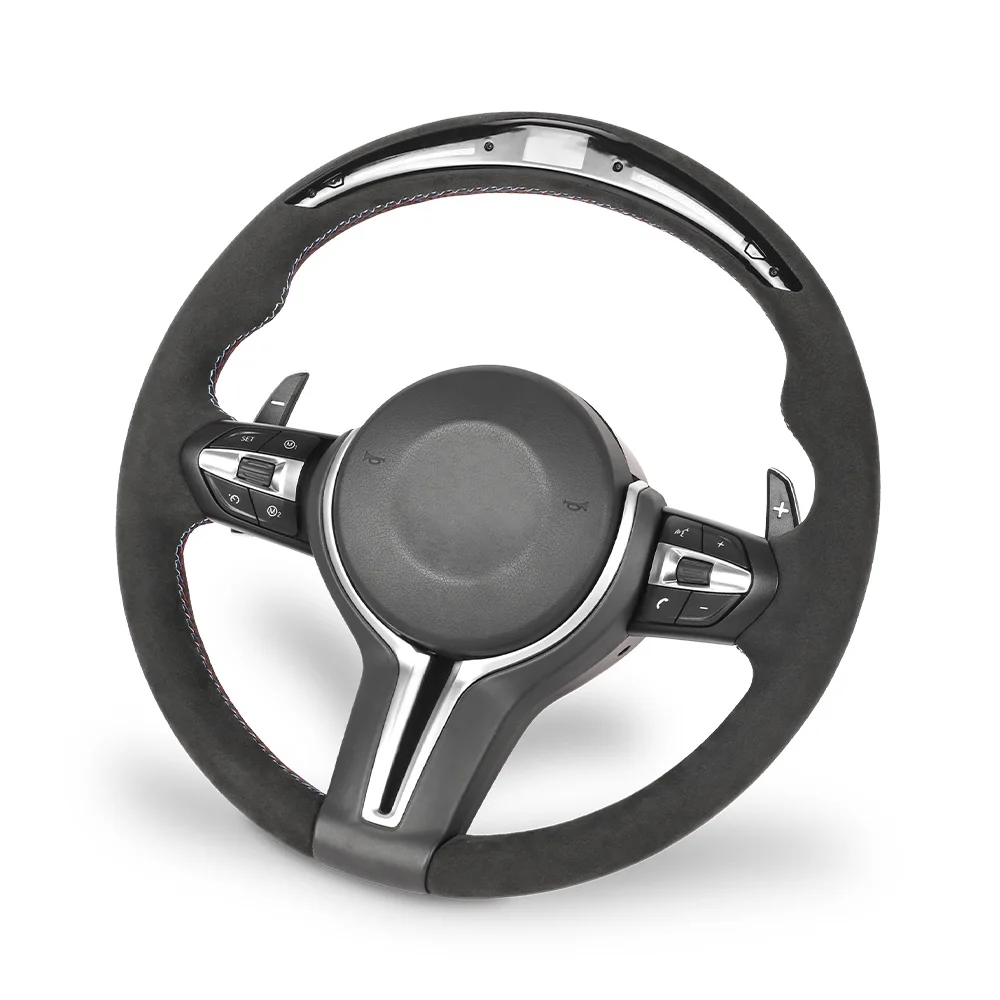 Universal Round Bottom Steering Wheel Car With Led Race Display For Bmw