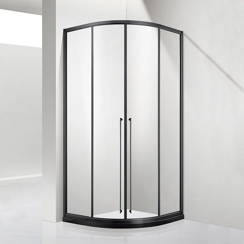 Custom Corner 3 Sided Tempered Glass Shower Enclosure Stall Cubicle Integrated Full Bathroom Shower Room