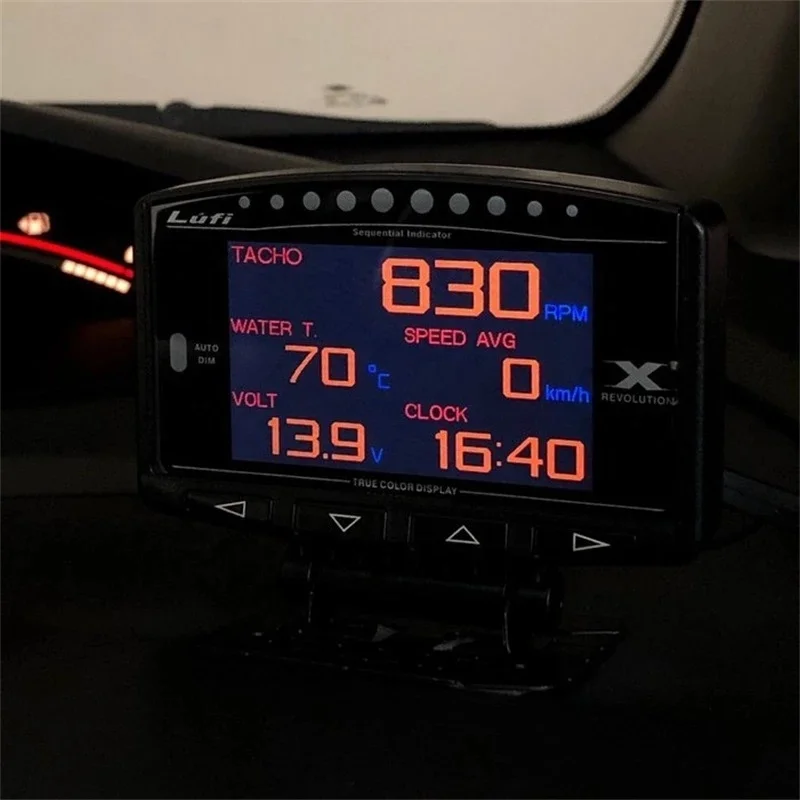 Lufi X1 Revolution OBD2 Smart Multi Meter Gauge: Monitor Water
