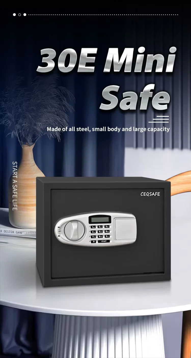 CEQSAFE Safety Box With Digital Coded Lock Small Electronic Mini Deposit Key Office Home Safe Box manufacture