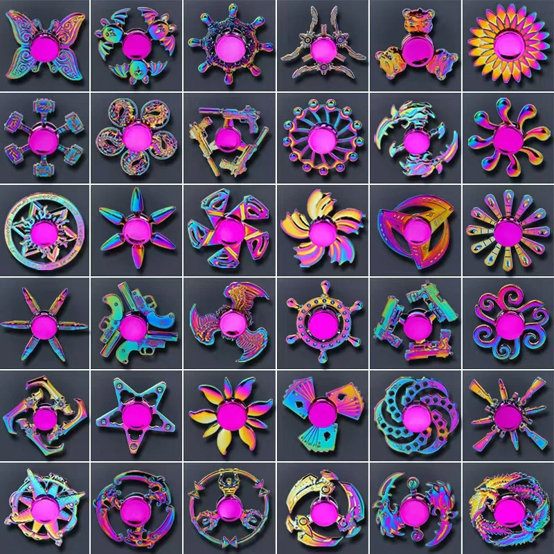 2024 New Design Factory OEM Metal Cog Fidget Spinner Metal Hand Toy Fidget Spinner for Adults and Kids Metal Fidget Spinner