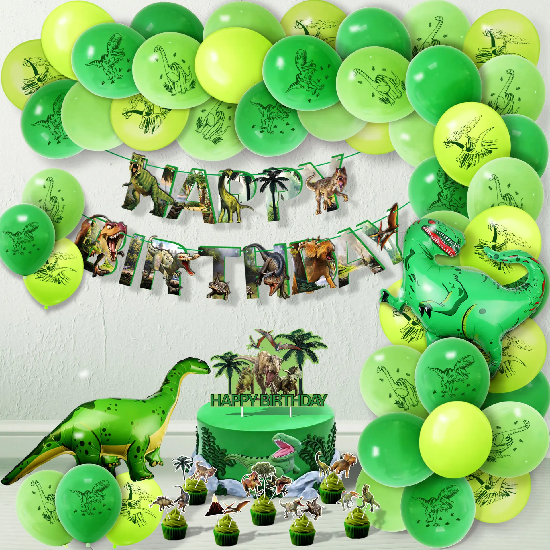 New Dinosaur Party Decorations Balloons Arch Kit Dinosaur Party Supplies Birthday Balloons Arch