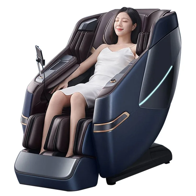 4D Zero Gravity Luxury Shiatsu Kneading Rolling Foot Leg Calf Massage Chair Full Body Silla Masaje