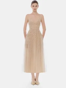 Bettergirl Vietnam Classic 2026 Spring New Floral Lace Halter Long Dress Luxury Birthday Banquet Party Dress