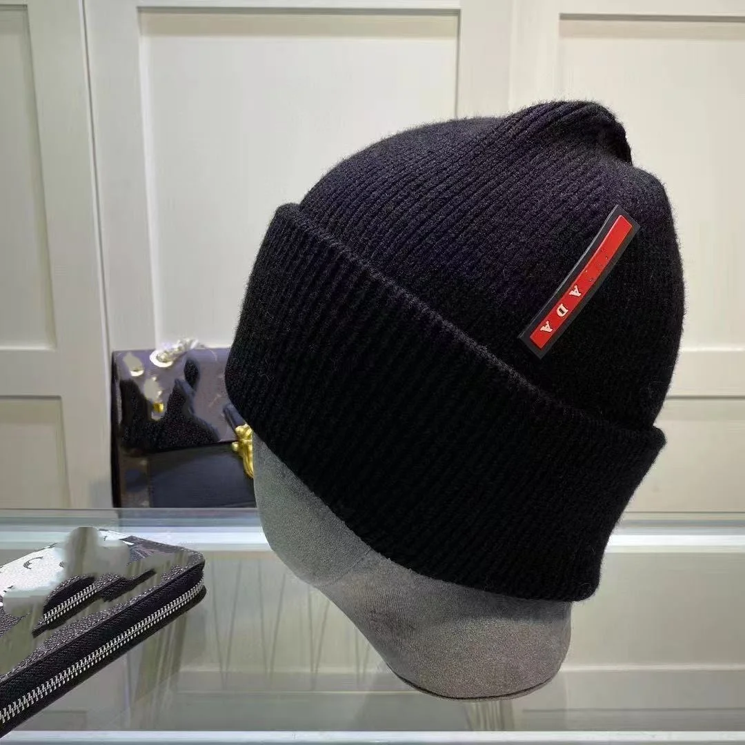 Autumn Winter Wool Knitted Beanie Hat for Men Women Joker Style Warm Ski Outdoor Sports Hat Beach Digital Men Women's Hat