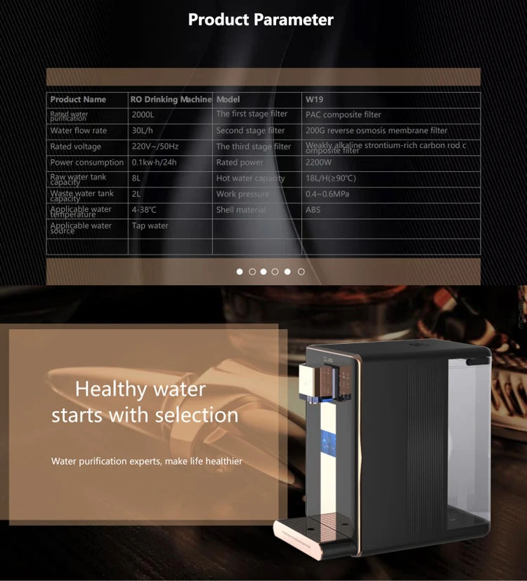 Electric Home Hot And Cold Water Ro System Water Purifier Dispenser Drinking Fountain