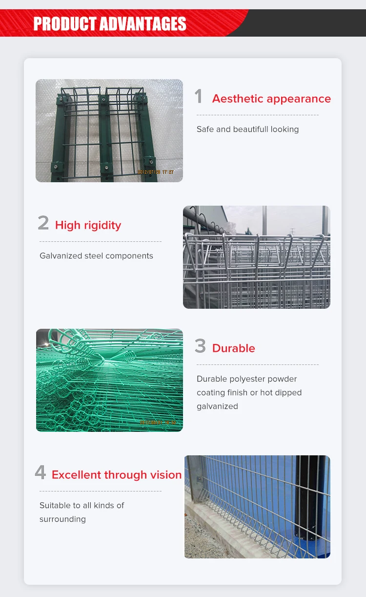 product welded wire mesh airport fencing anti theft anti cut steel prison fence915-4