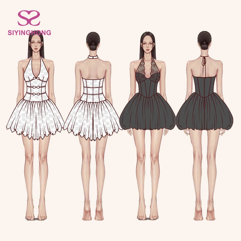 China High Quality Garment Factory OEM Wholesale Supplier Apparel Clothing Manufacturer Custom Women Dress With Your Brand Logo