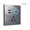 One switch with five holes and dual control