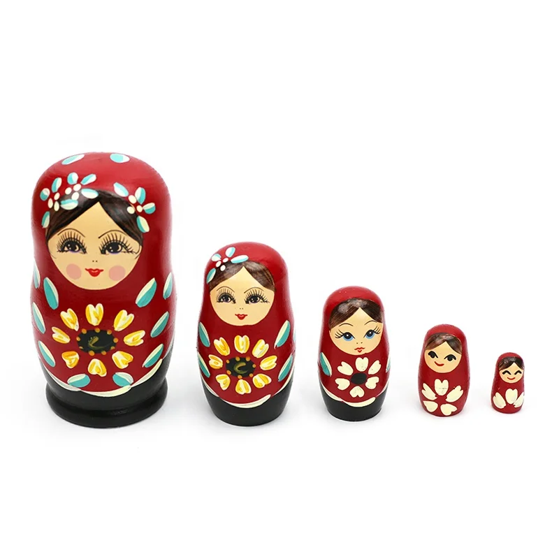 マトリョーシカ人形 5個セット 作家woolly スヴェトラーナ