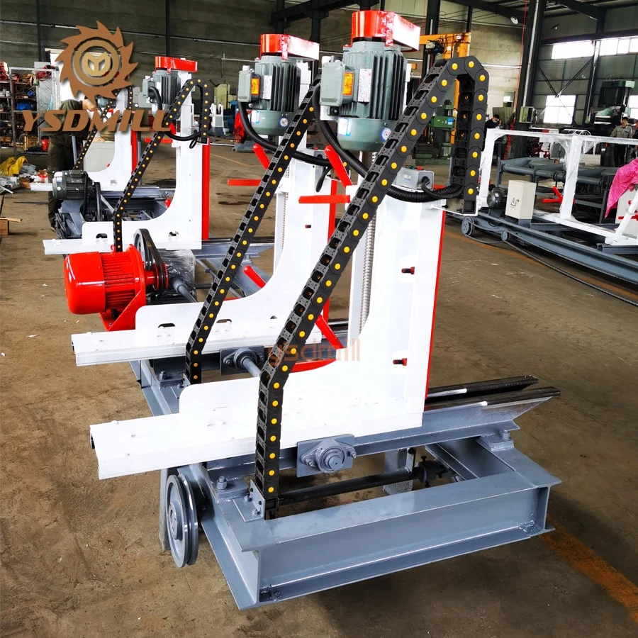 Sawmill Woodworking Log Carriage With Band Saw Machine for Wood Cutting