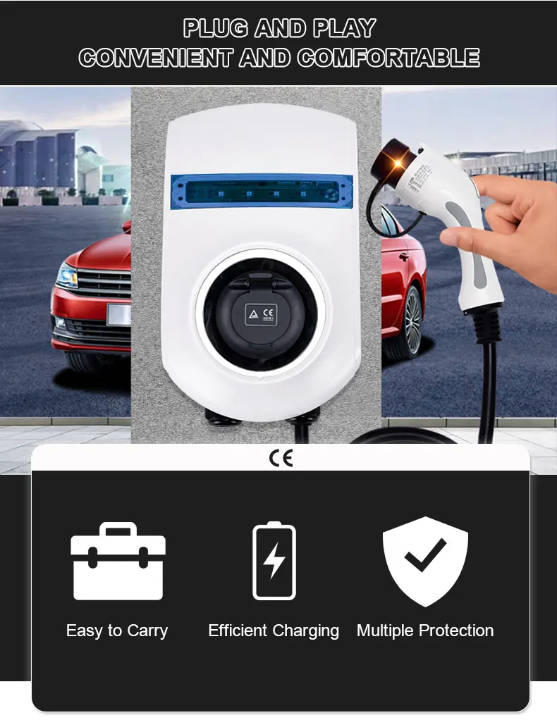 유럽 72kw Rfid 32a Ip55 보고서 Type2 소켓 Wallbox Ac Ev 충전기 전기 자동차 Ev 충전 파일 충전 스테이션 Buy 7kw Ev 충전기 8111