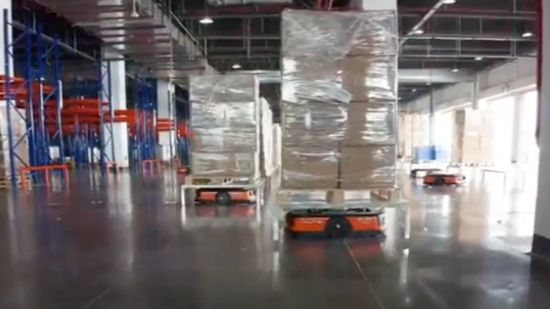 Fully Automatic Agv Handling Robot Pallet Transport Intelligent Factory