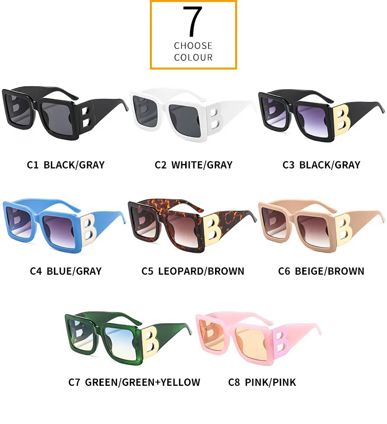 Brand Designer Big B Luxury Sunglasses Men Women Rock Style Fashion ...