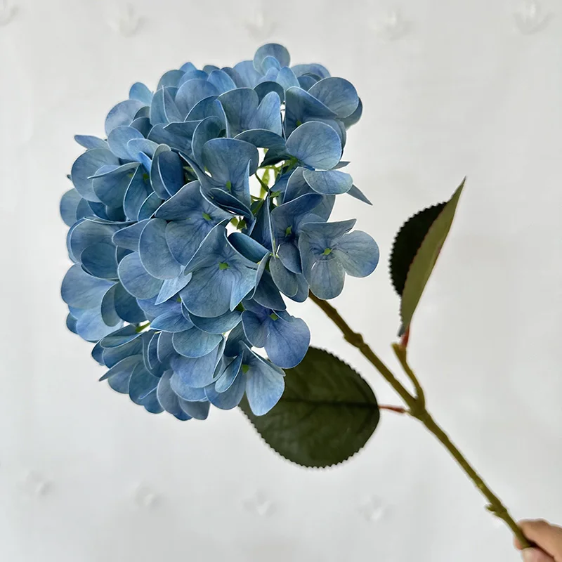 product yujia single hydrangea hot sale high quality artificial hydrangea flower wedding decorative silk cloth chinese-58