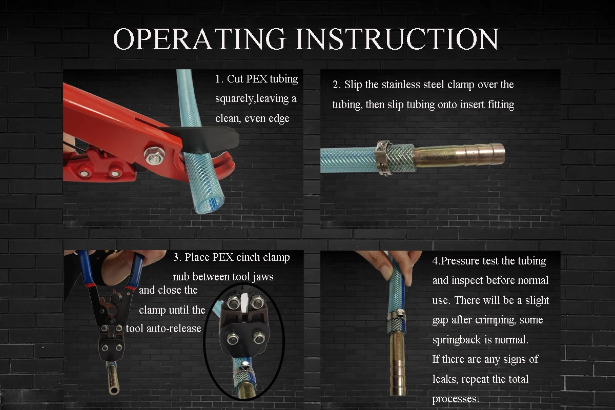 Icrimp Ratchet Pex Cinch Tool With Removing Function,Pex Clamps And Pex ...