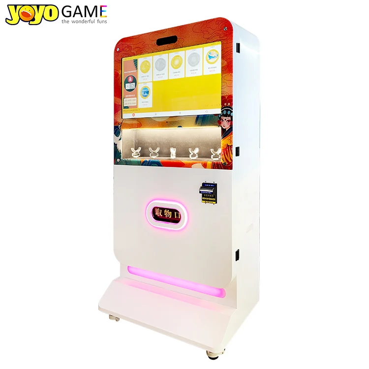 32 Inch Touch Screen Medal Vending Machine with 300-600 pcs Capacity and AC 110-240V Voltage for Souvenir Coins