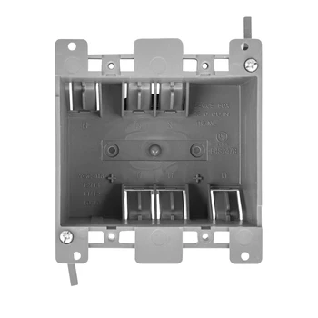 2-Gang Outlet Old Work Box Gray Outlet Box for Home Improvement Ultra-deep 25 Cubic Inch Device Box