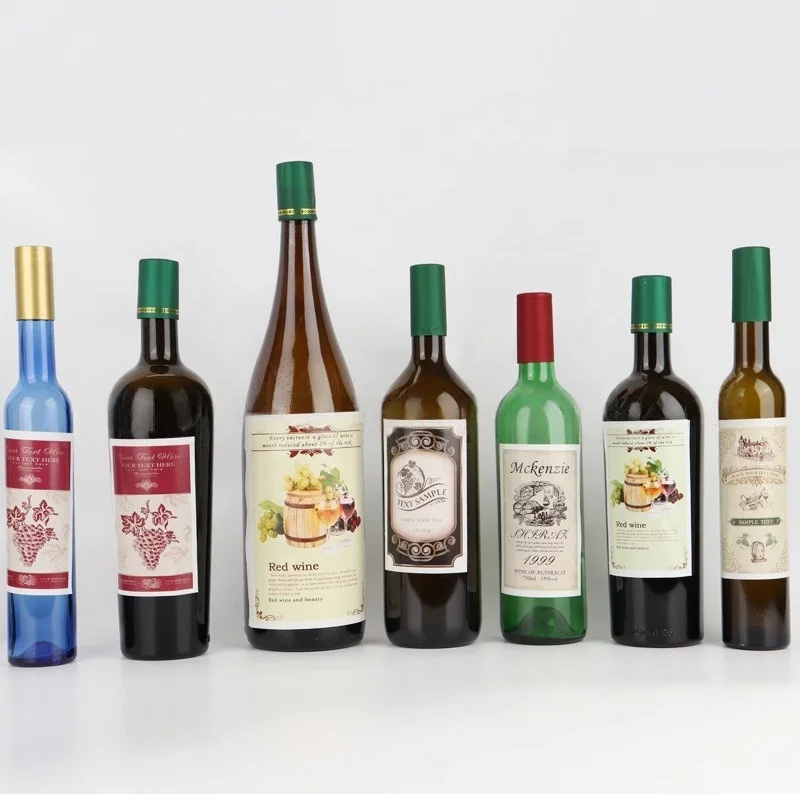Antique Dark Green 750ml 500ml 375ml High Quality Heavy Bordeaux Glass  Bottles for Red Wine Quality Drinkware