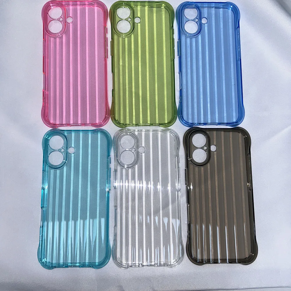 Transparent Phone Case For Iphone 16 Pro Max Plus Candy Color Travel Luggage Multiple Colors Sjk511 Laudtec details