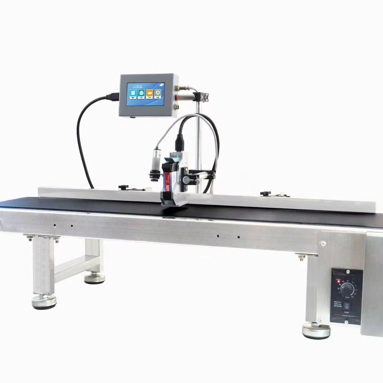 TEBAK  Inkjet Printer  Small Conveyor Belt Packaging Automatic Inkjet Printer  for Plastic Bottles  Barcode