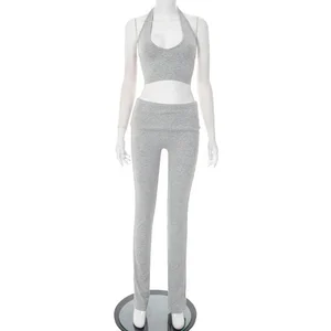 Dropshipping Wholesale Ladies New Trendy Fashion Sexy Hot Selling Two Piece Women's Pants Set