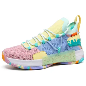 Unisex High-Top Sneakers Non-Slip Design Professional Basketball Shoes Men Autumn Spring Summer Winter Stretch Fabric Upper