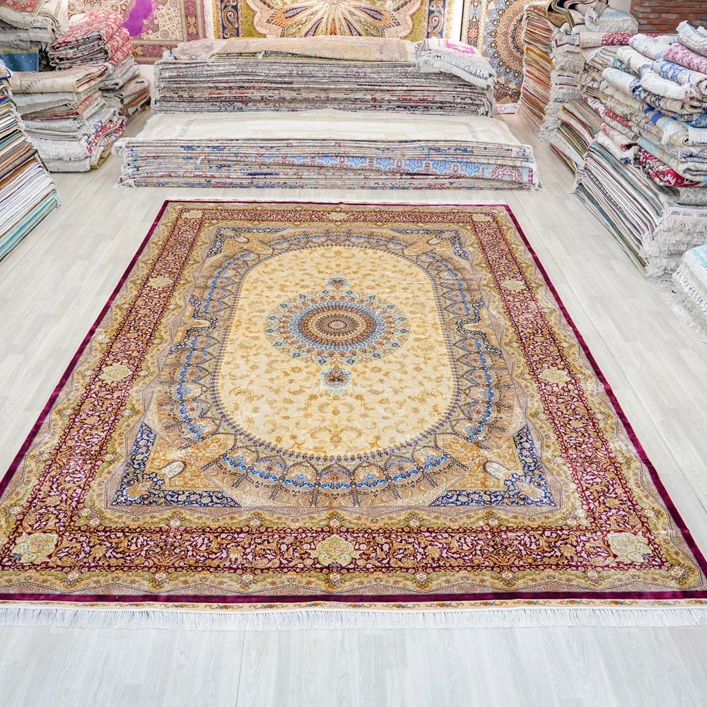 10x14ft Persian Hallway Runner Rugs Area Turkish Carpets Living Room Large Miniature Stain Removal Silk Rug