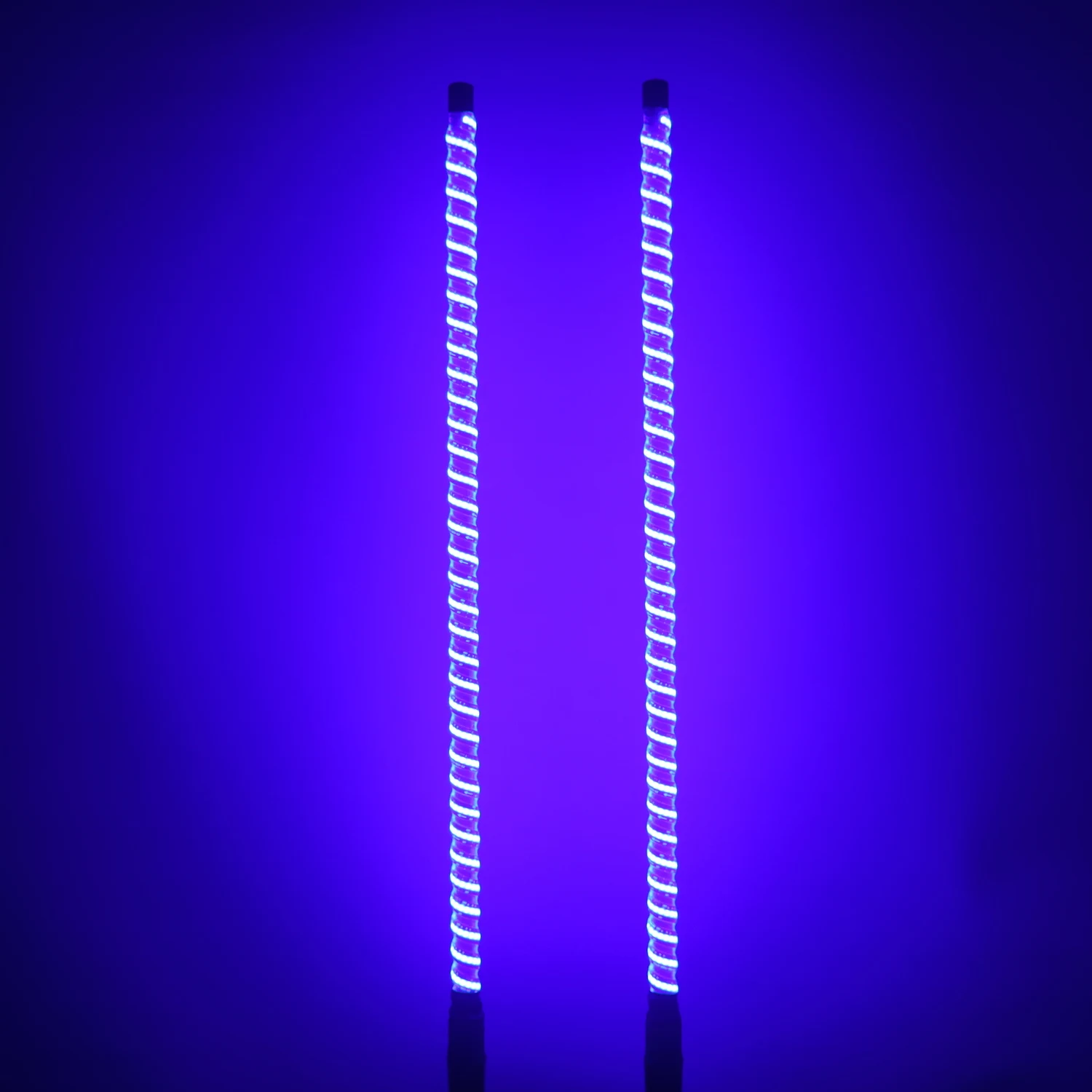 2PCS 2FT COB LED Whip Light Brighter Whip Antenna Light Brake/Turn/Reverse for SXS