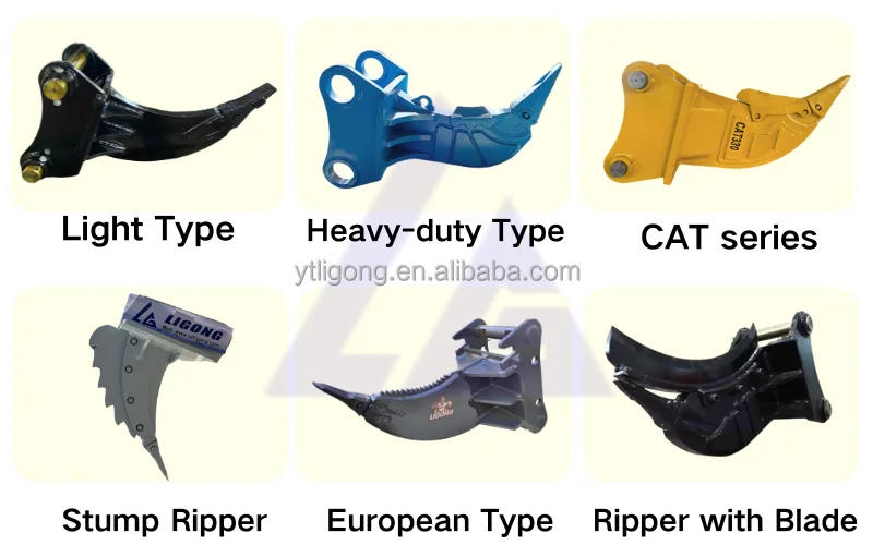 Deep Vertical Ripper Hydraulic Excavator Ripping Tooth Attachment Soil Digging Ripper for ...