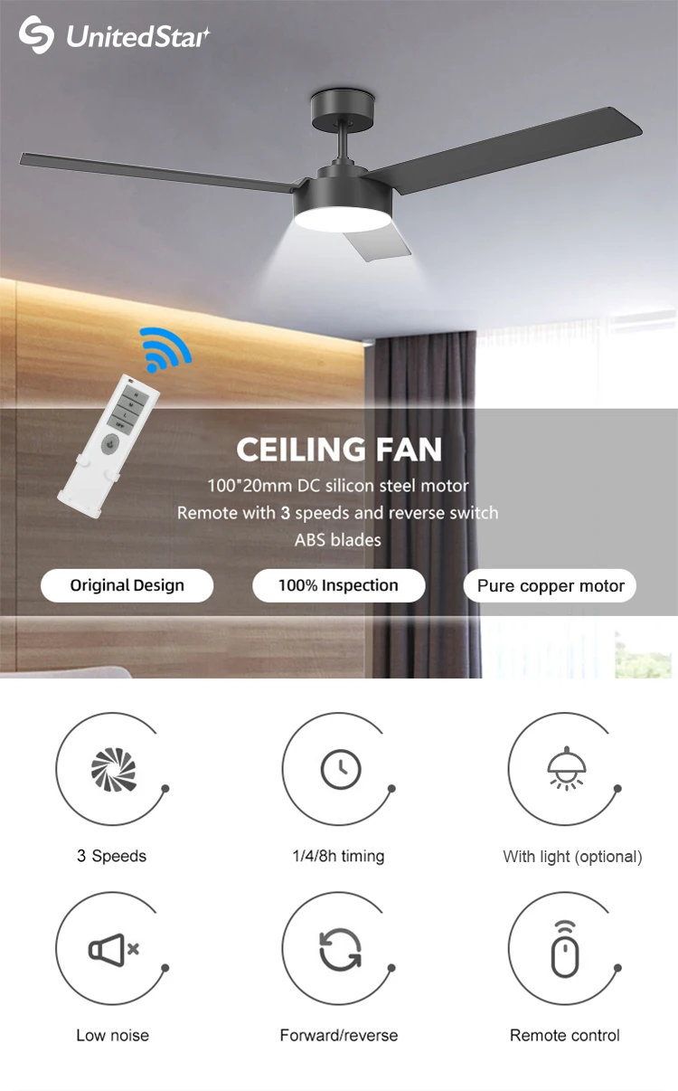 52 Inch 4 Blade Ceiling Fans Prices 48inch 3blade Modern Ceiling Fan 52