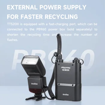 New Arriavel Original Godox Thinklite TT520III Speedlight Camera Flash Lights Speedlight for Nikon Pentax Olympus Fujifilm Canon product image