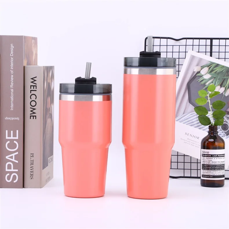 Дорожные кофейные кружки с вакуумной изоляцией, из нержавеющей стали 304, 500 мл