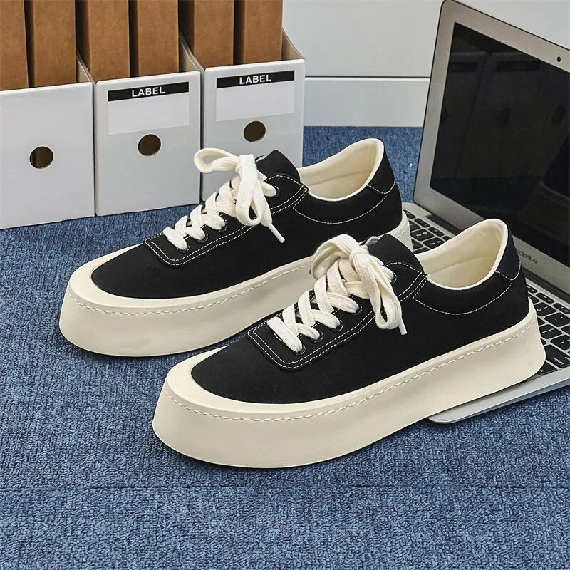 2025 Summer New Release Men's Japanese-Style Canvas Sneakers Breathable  Korean Sports Casual Shoes with Mesh Fashion Trend