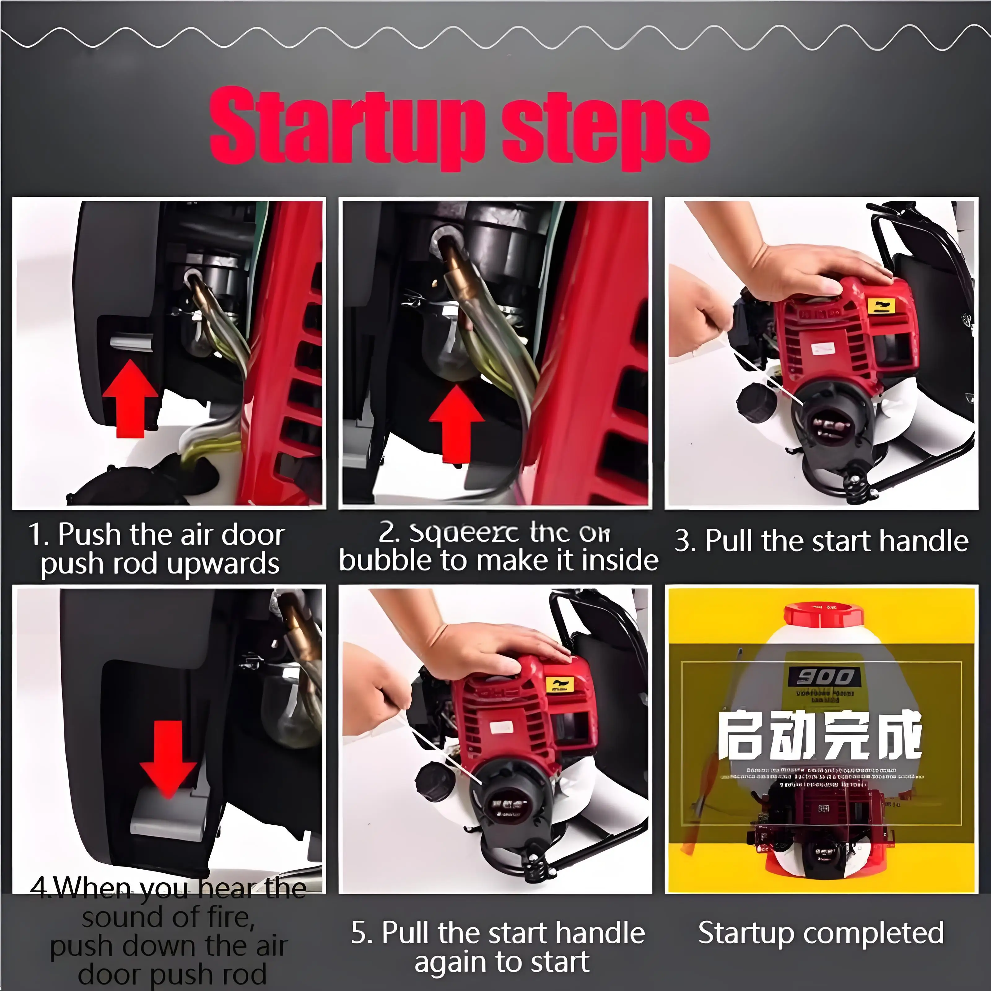 High-Pressure 4-Stroke Gasoline Knapsack Sprayer for Garden Orchard Key Component Engine Agricultural Machinery From China