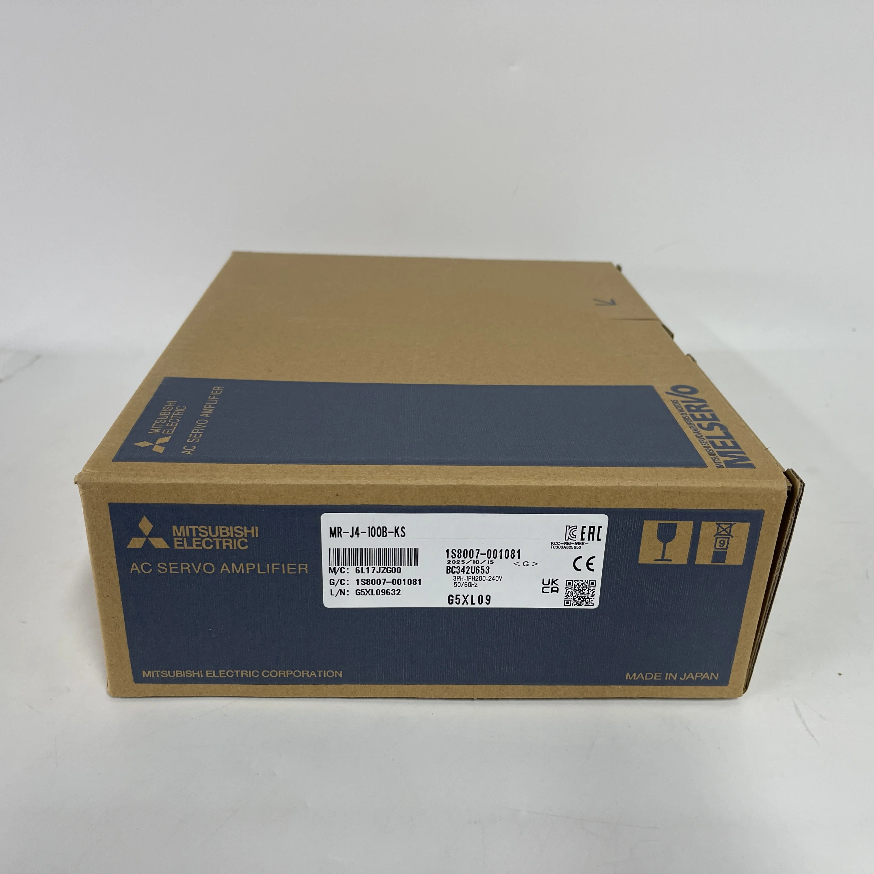 Mitsubishi AC Servo Amplifier MR-J4-100B-KS Mitsubishi AC Servo Amplifier MR-J4-100B-KS