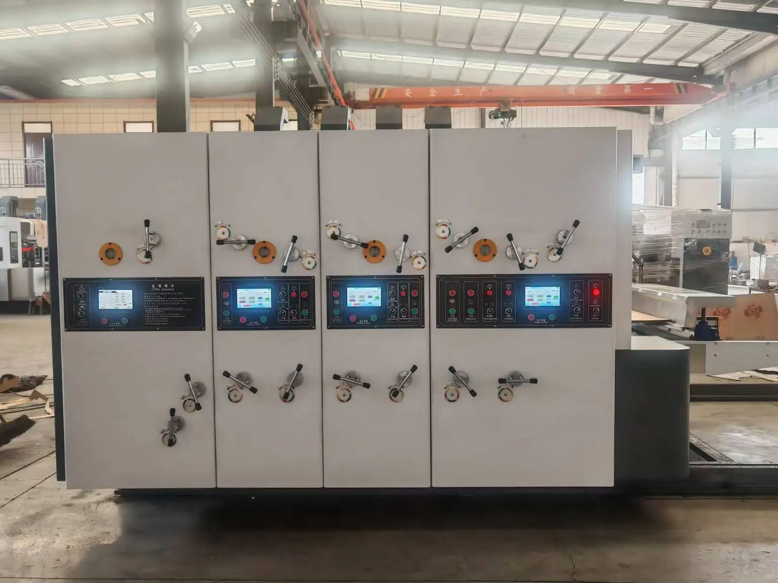 Flexo Water Ink Based Corrugated Board Printer Rs4 Slotter Die-cutting Machine for Pizza Box