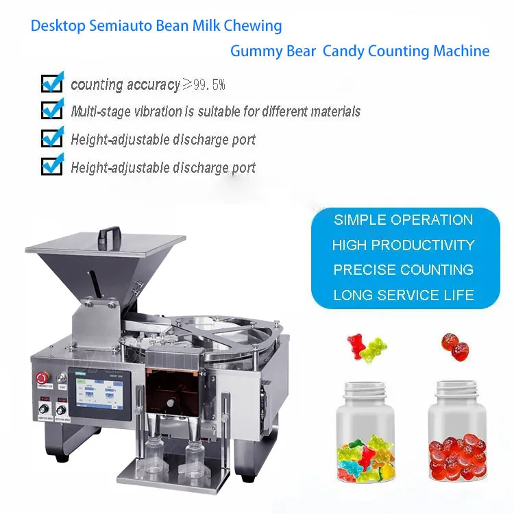 High Accuracy Small Semi-Automatic Counting Machine Best Selling Chewing  Gum Bear Candy Tablet Bottle Desktop Counting Counter| Alibaba.com