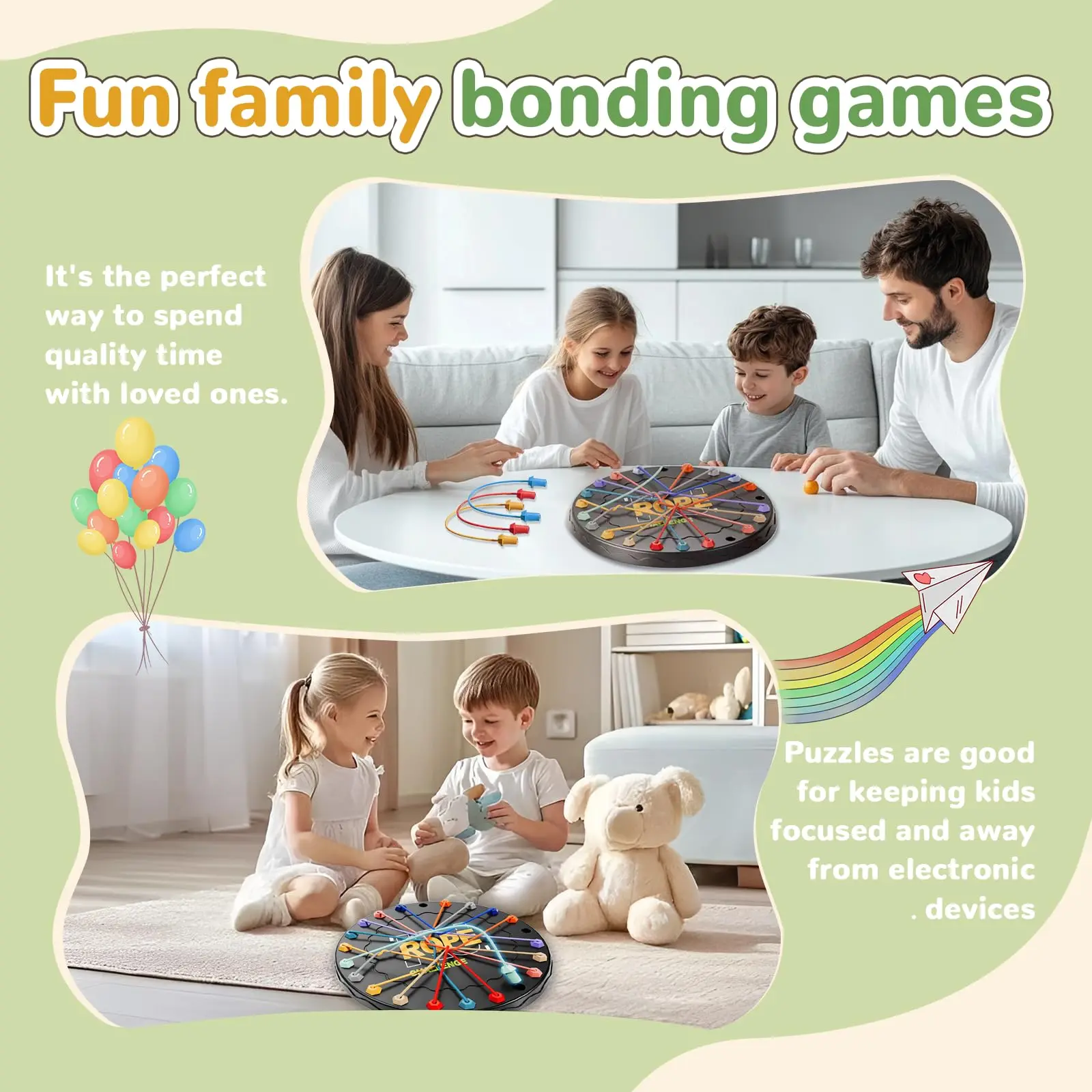 Rope Untangling Puzzle Game for Kids & Adults | Educational Strategy Toy for Family, Travel & Party Fun | Brain Teaser String Challenge Toy for Children | Perfect as Return Gifts for Rope Untangling Puzzle Game for Kids & Adults | Educational Strategy Toy for Family, Travel & Party Fun | Brain Teaser String Challenge Toy for Children | Perfect as Return Gifts for